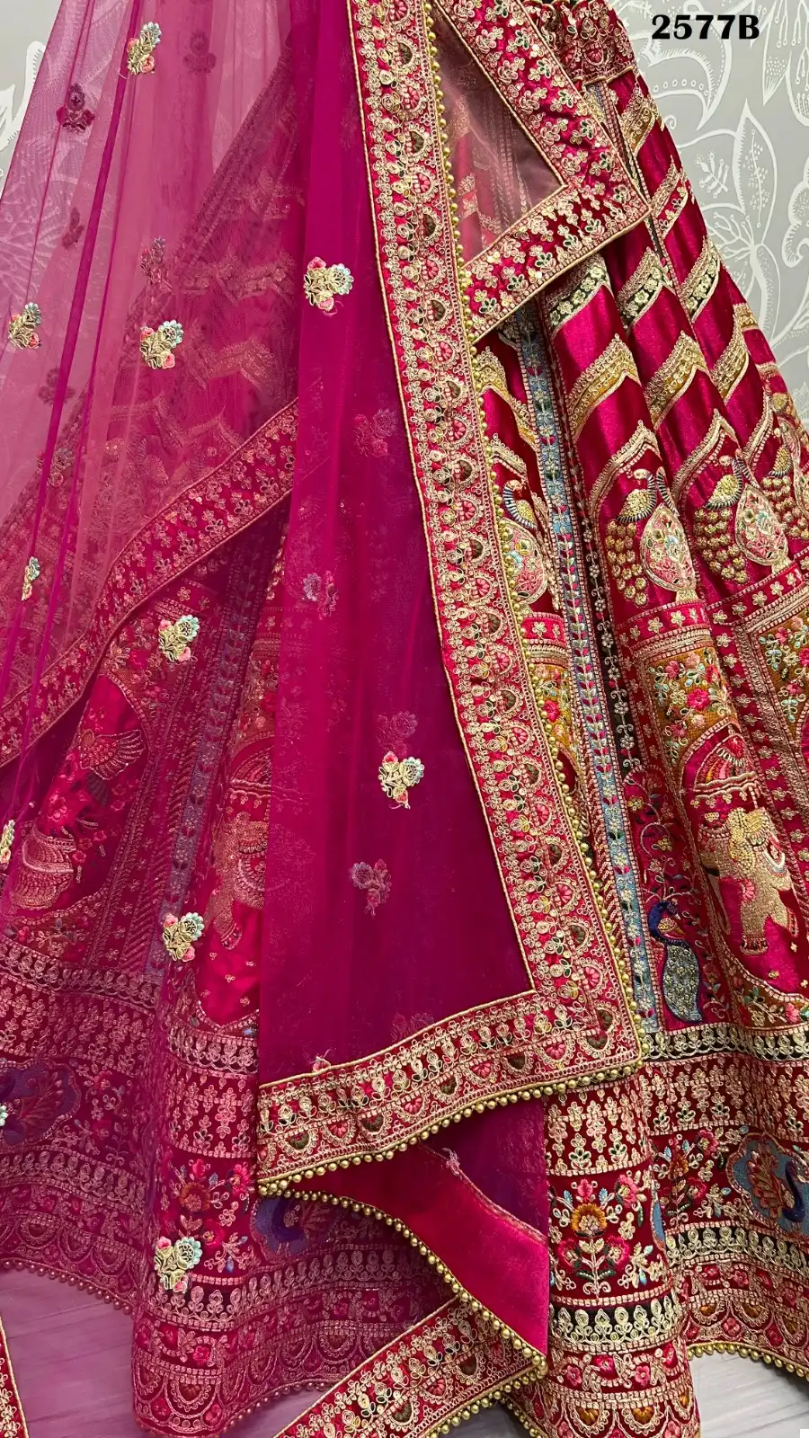 Anjani Art 2577 Velvet Wholesale Bridal Lehenga Catalog — Wholesale Lehenga, MPA wholesale from Surat - Gallery Image 11