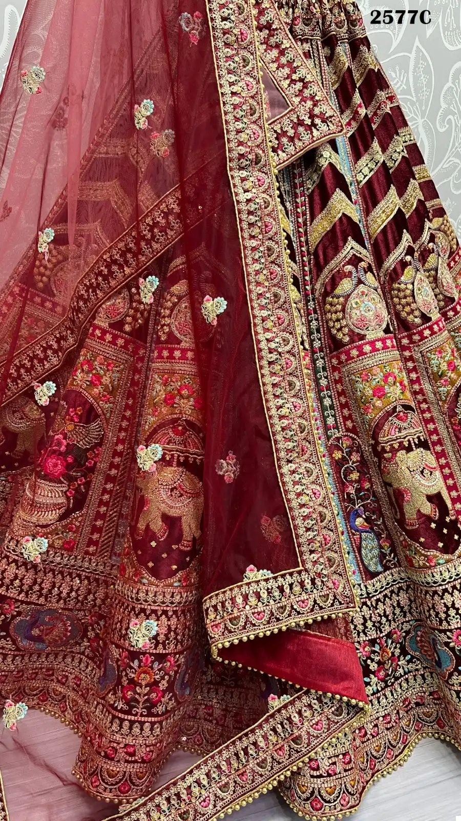 Anjani Art 2577 Velvet Wholesale Bridal Lehenga Catalog — Wholesale Lehenga, MPA wholesale from Surat - Gallery Image 15