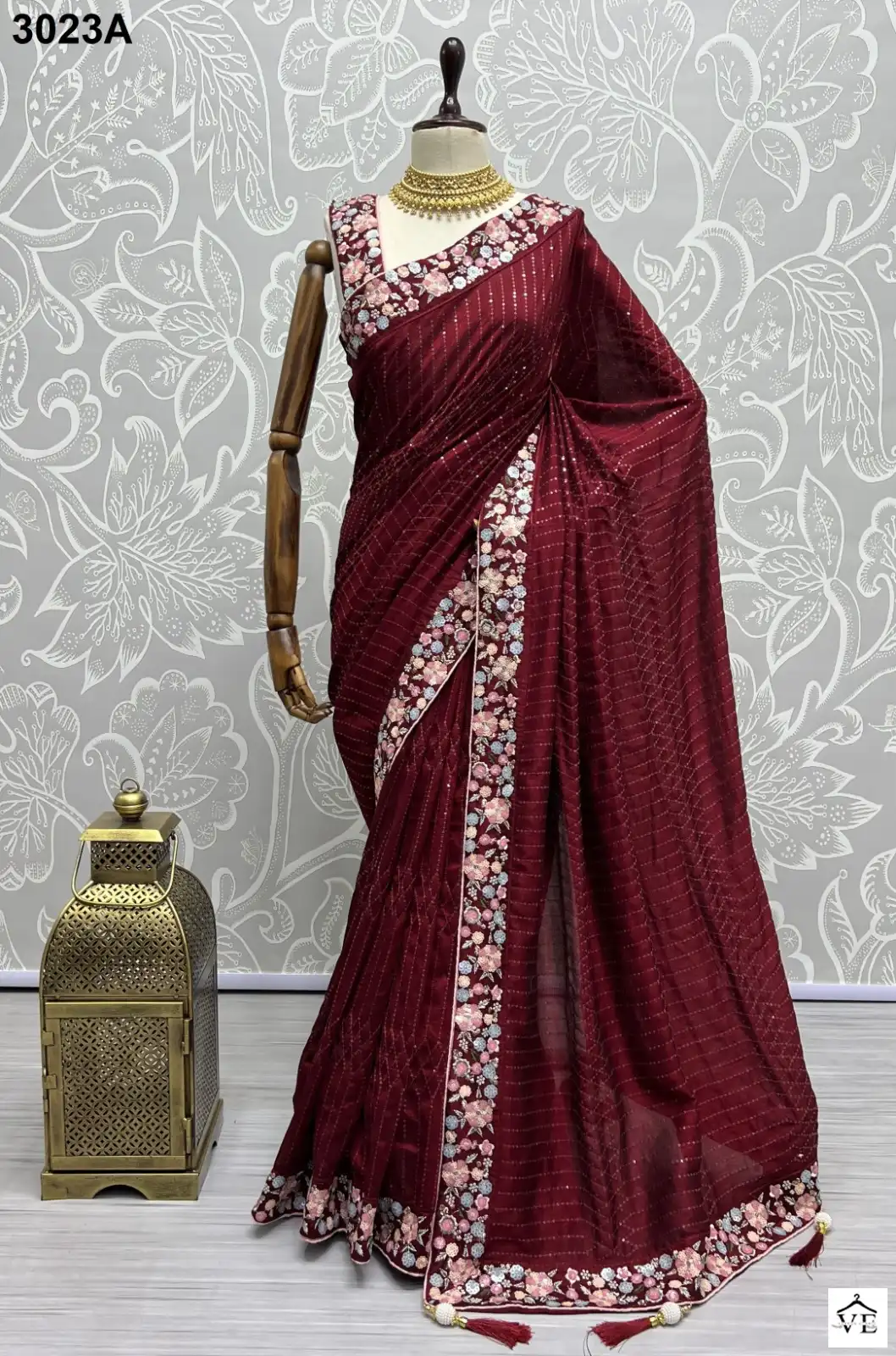 Anjani Art 3023 Vichitra Silk Wholesale Designer Saree Catalog — Wholesale Sarees, MPA wholesale from Surat - Gallery Image 3