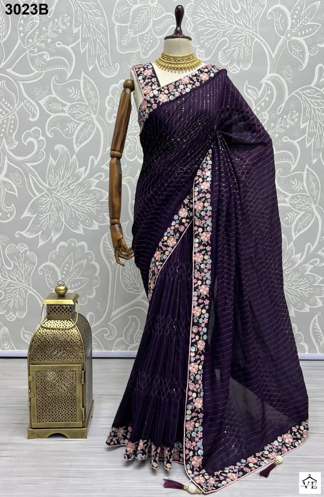 Anjani Art 3023 Vichitra Silk Wholesale Designer Saree Catalog — Wholesale Sarees, MPA wholesale from Surat - Gallery Image 4