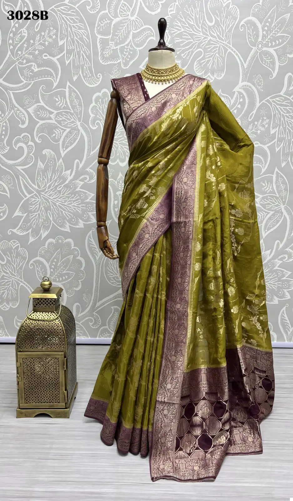 Anjani Art 3028 Paper Silk Wholesale Saree Catalog — Wholesale Sarees, MPA wholesale from Surat - Gallery Image 3