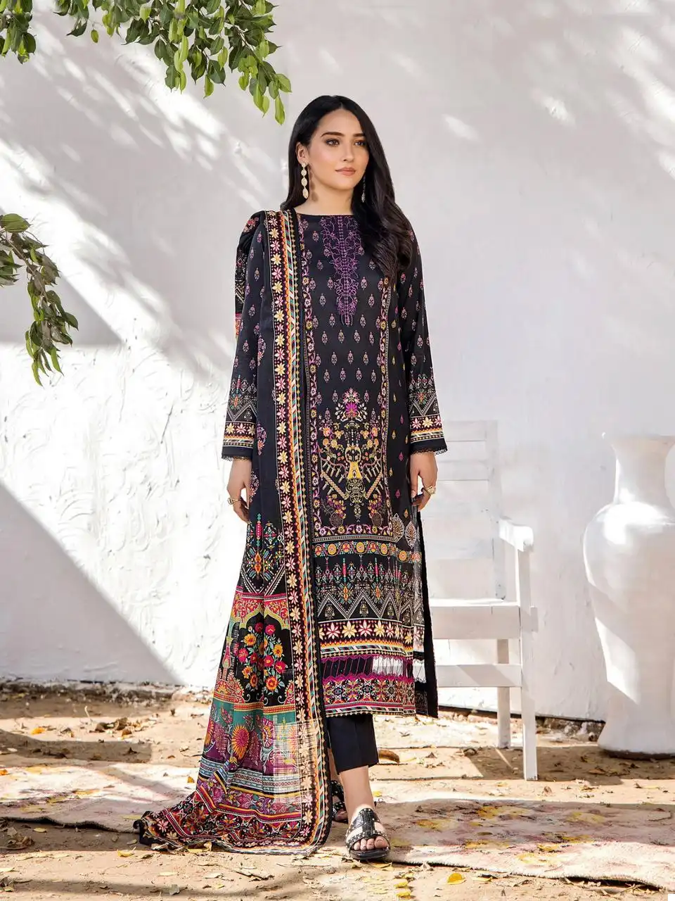 Yashika Aafiya Lawn Cotton Wholesale Pakistani Salwar Suit Catalog — Wholesale Salwar Suits, MPA wholesale from Surat - Gallery Image 5