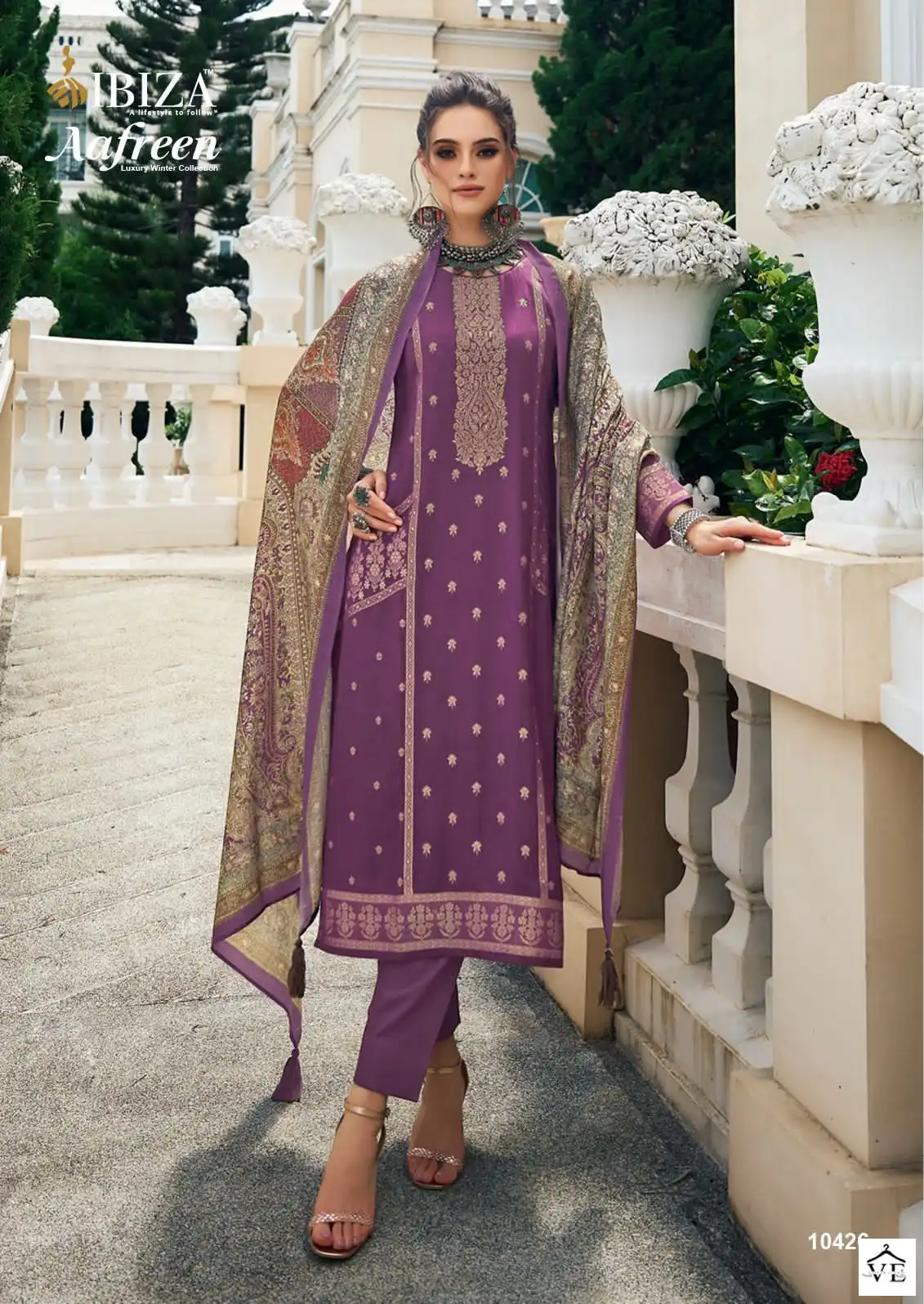 Ibiza Aafreen Pure Viscose Pashmina Jaquard Wholesale Designer Winter Wear Salwar Suit Catalog — Wholesale Salwar Suits, MPA wholesale from Surat - Gallery Image 2