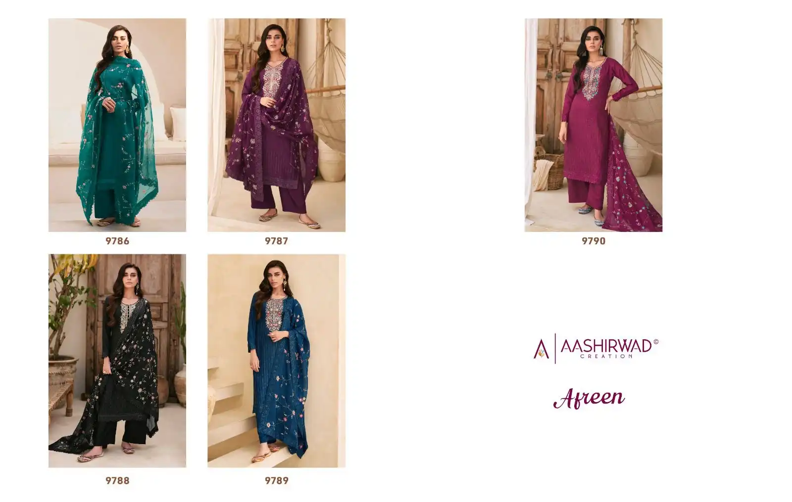 Aashirwad Aafreen Dolla Silk Wholesale Designer Salwar Suit Catalog - Image 6