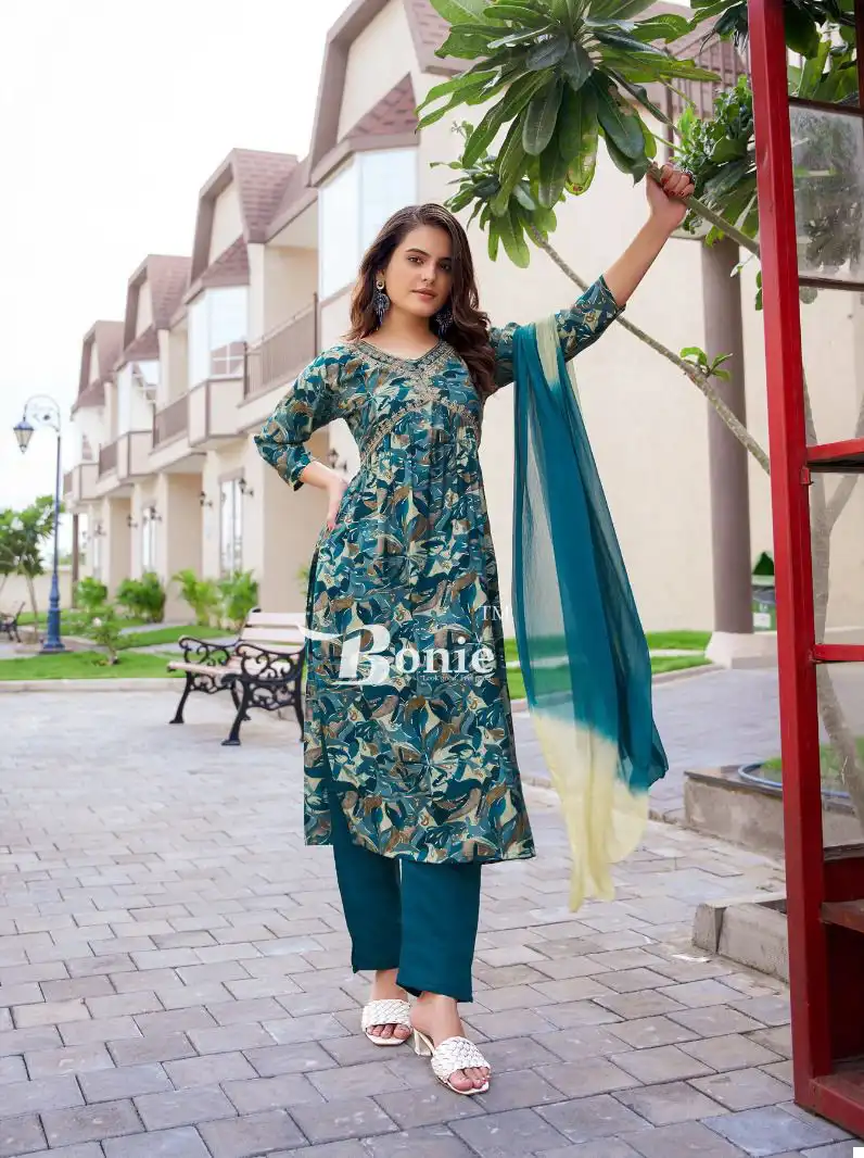 Bonie Aahana Vol 2 Heavy Chanderi Wholesale Readymade Suits Catalog - 7 Pcs Set — Wholesale Salwar Suits, bonie wholesale from Surat - Gallery Image 6