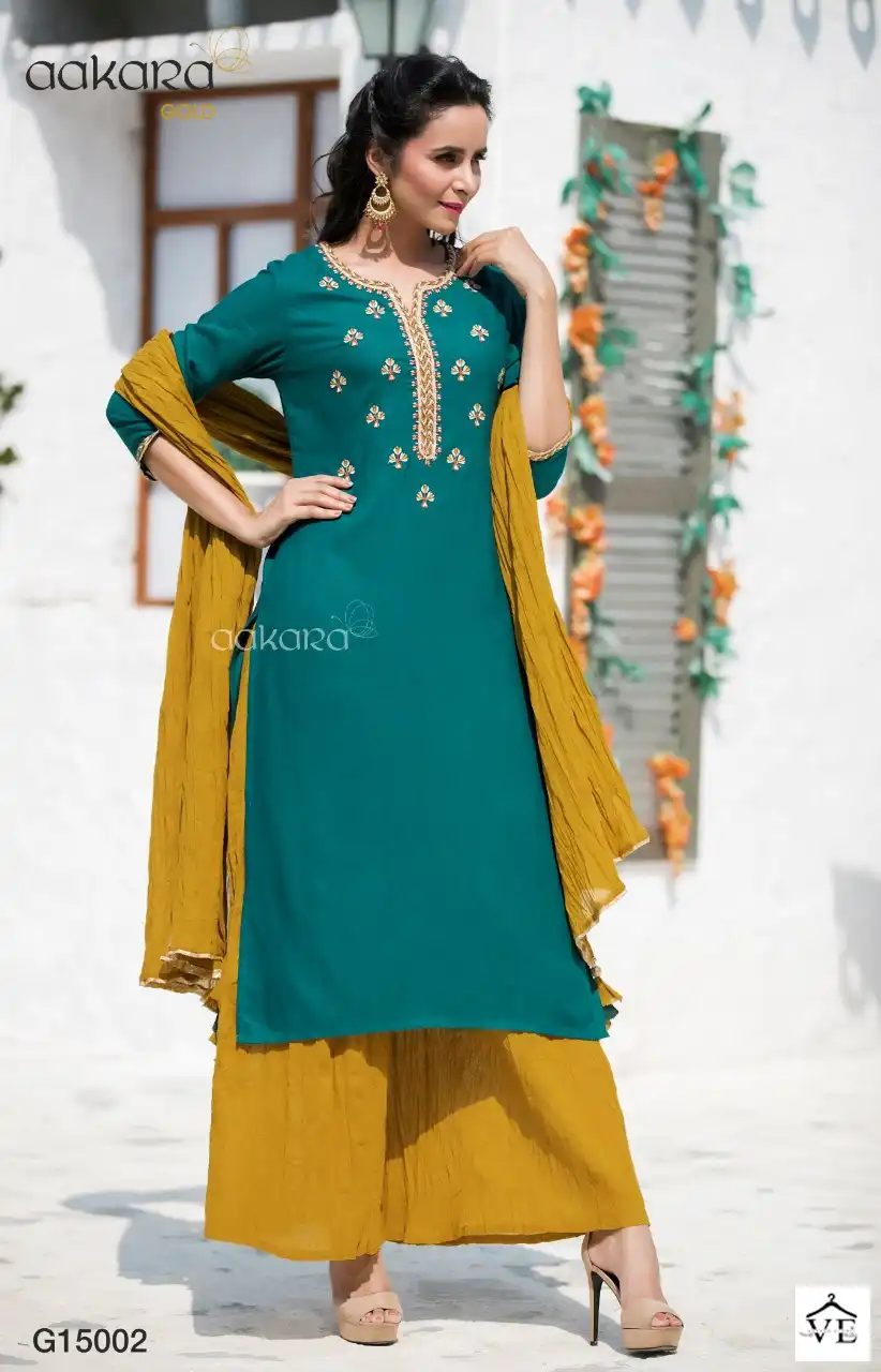 Aakara Gold Vol 15 Cotton Wholesale Readymade Salwar Suit Catalog — Wholesale Salwar Suits, MPA wholesale from Surat - Gallery Image 3