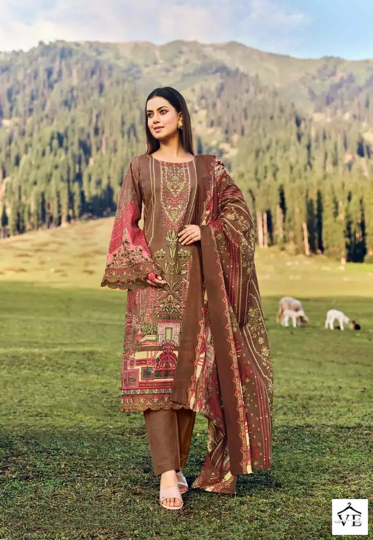 Belliza Designer Aalia Cotton Wholesale Self Embroidery Work Salwar Suit Catalog — Wholesale Salwar Suits, Belliza Designer wholesale from Surat - Gallery Image 2