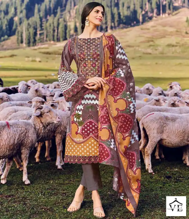 Belliza Designer Aalia Cotton Wholesale Self Embroidery Work Salwar Suit Catalog — Wholesale Salwar Suits, Belliza Designer wholesale from Surat — view 1