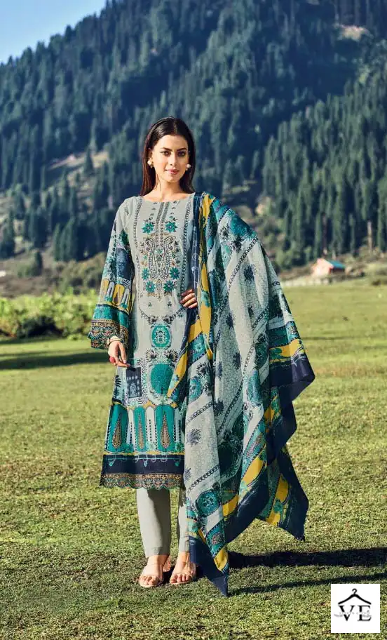 Belliza Designer Aalia Cotton Wholesale Self Embroidery Work Salwar Suit Catalog — Wholesale Salwar Suits, Belliza Designer wholesale from Surat - Gallery Image 7