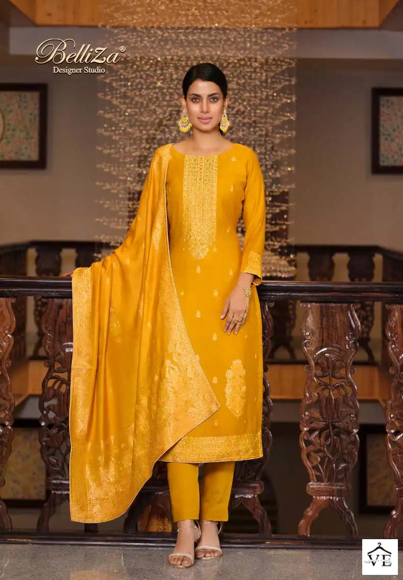 Belliza Designer Aamira Pashmina Wholesale Designer Swarovski Work Winter Wear Salwar Suit Catalog — Wholesale Salwar Suits, Belliza Designer wholesale from Surat - Gallery Image 5
