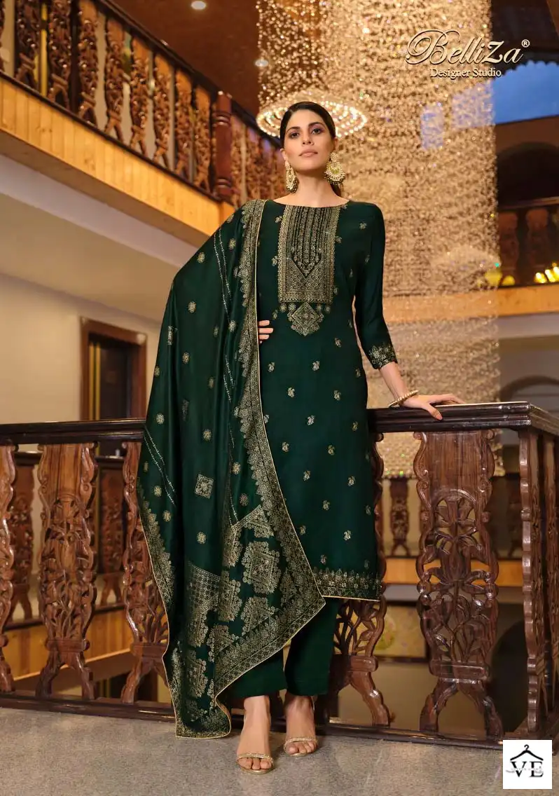 Belliza Designer Aamira Pashmina Wholesale Designer Swarovski Work Winter Wear Salwar Suit Catalog — Wholesale Salwar Suits, Belliza Designer wholesale from Surat - Gallery Image 7