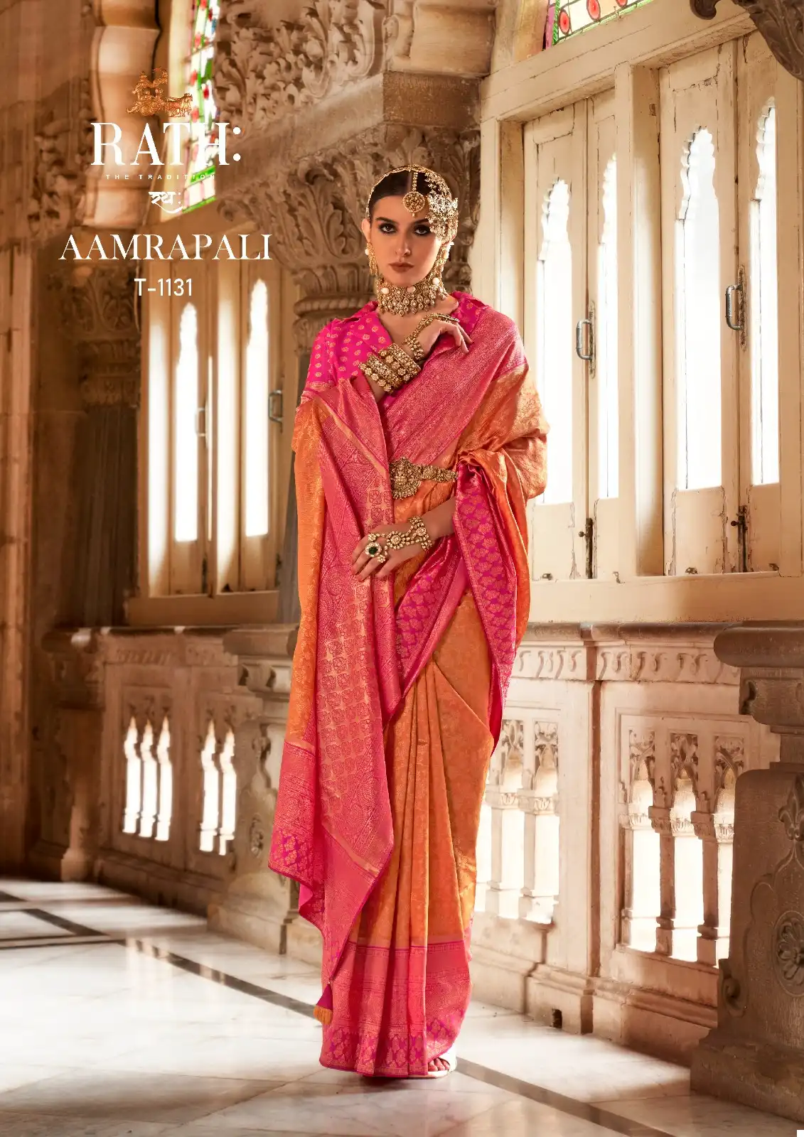 Rath Aamrapali Soft V.P Silk Wholesale Saree Catalog - Image 2