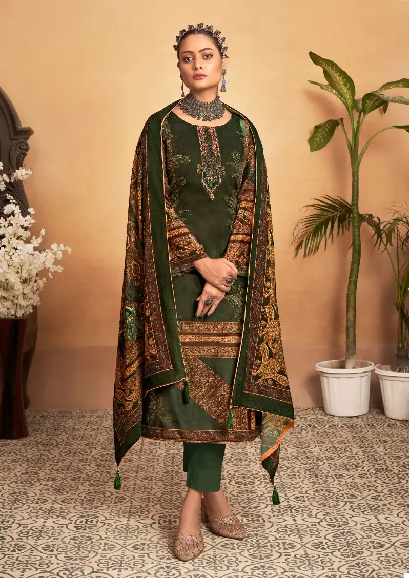 Levisha Aarzoo Pure 9000 Velvet Wholesale Winter Wear Suits Catalog — Wholesale Salwar Suits, Levisha wholesale from Surat - Gallery Image 3