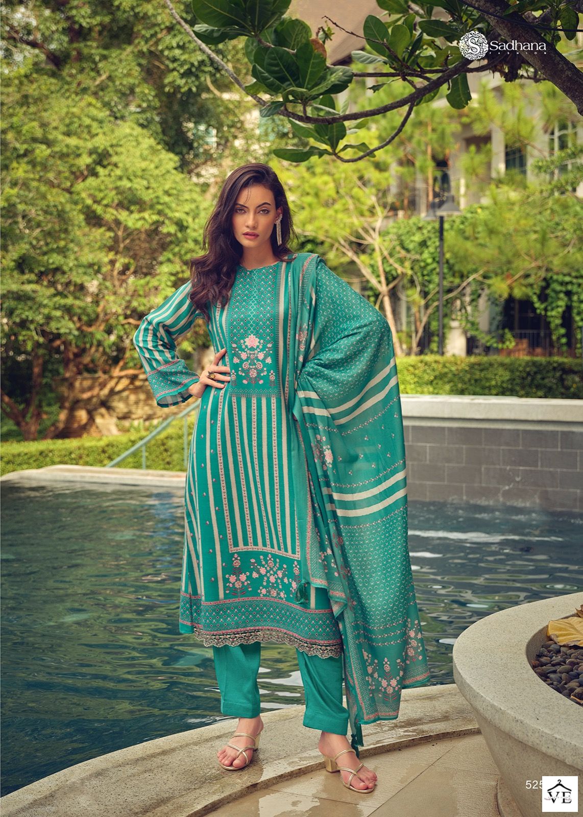 Sadhana Fashion Aasaib Pashmina Wholesale Designer Winter Wear Salwar Suit Catalog — Wholesale Salwar Suits, MPA wholesale from Surat - Gallery Image 5