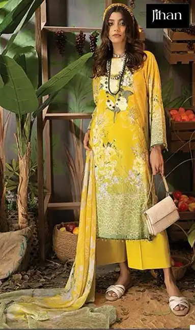 Jihan Adan Libaas Summer Color Collection Pure Cotton Wholesale Pakistani Salwar Suit Catalog — Wholesale Salwar Suits, MPA wholesale from Surat - Gallery Image 2