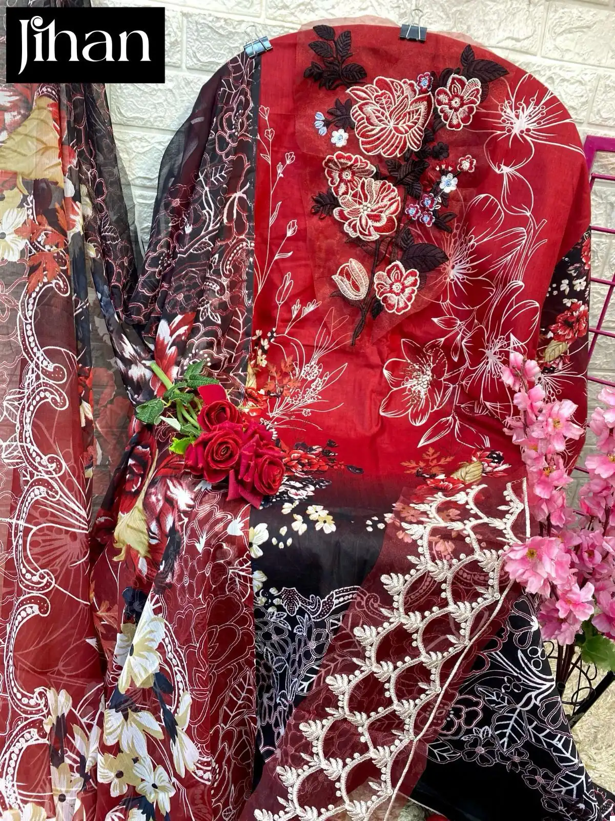 Jihan Adan Libaas Summer Color Collection Pure Cotton Wholesale Pakistani Salwar Suit Catalog — Wholesale Salwar Suits, MPA wholesale from Surat - Gallery Image 4