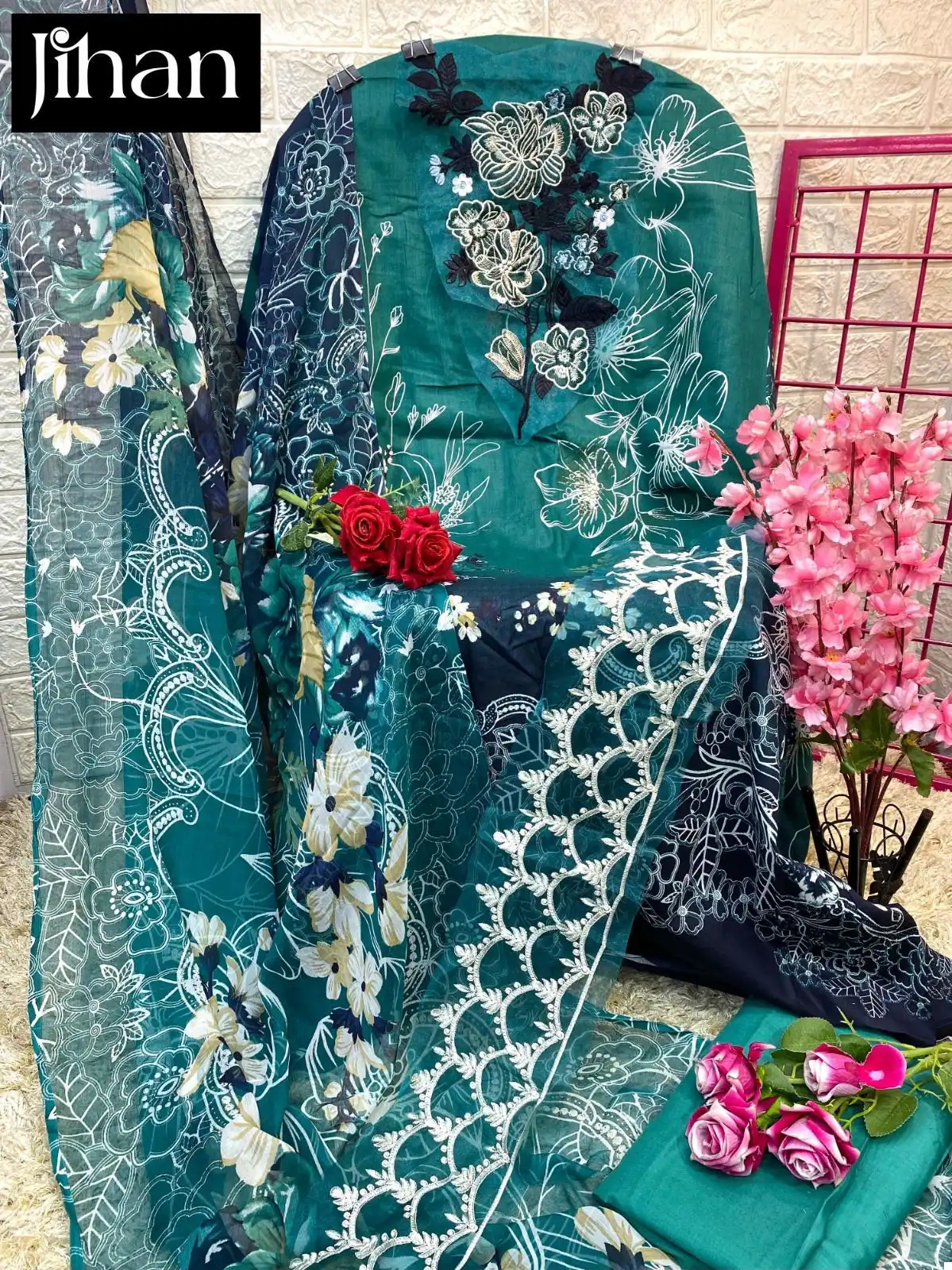 Jihan Adan Libaas Summer Color Collection Pure Cotton Wholesale Pakistani Salwar Suit Catalog — Wholesale Salwar Suits, MPA wholesale from Surat - Gallery Image 6