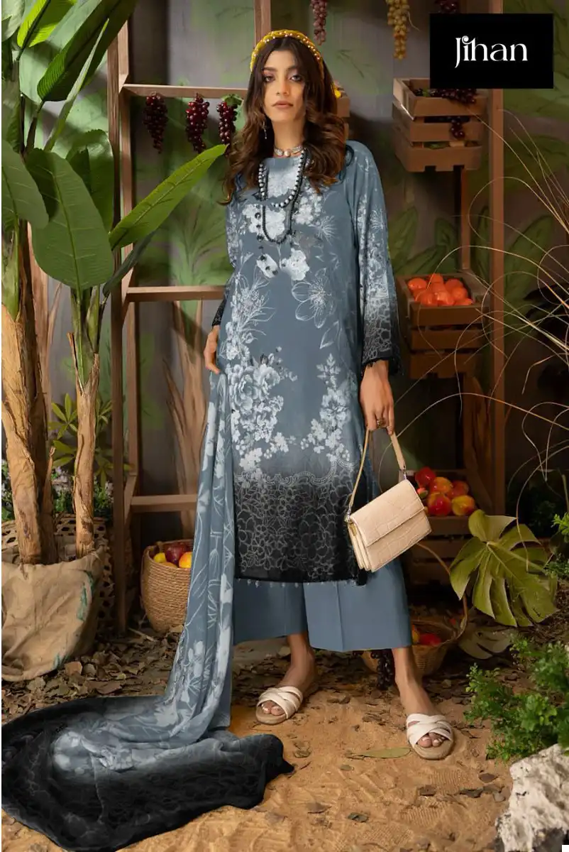 Jihan Adan Libaas Summer Color Collection Pure Cotton Wholesale Pakistani Salwar Suit Catalog — Wholesale Salwar Suits, MPA wholesale from Surat - Gallery Image 7