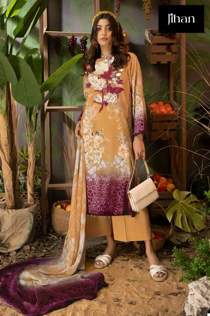 Jihan Adan Libaas Summer Color Collection Pure Cotton Wholesale Pakistani Salwar Suit Catalog — Wholesale Salwar Suits, MPA wholesale from Surat - Gallery Image 9