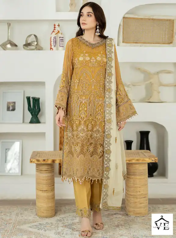Khas Fashion Adan Libas Georgette Wholesale Designer Pakistani Salwar Suit — Wholesale Salwar Suits, Khas wholesale from Surat - Gallery Image 5