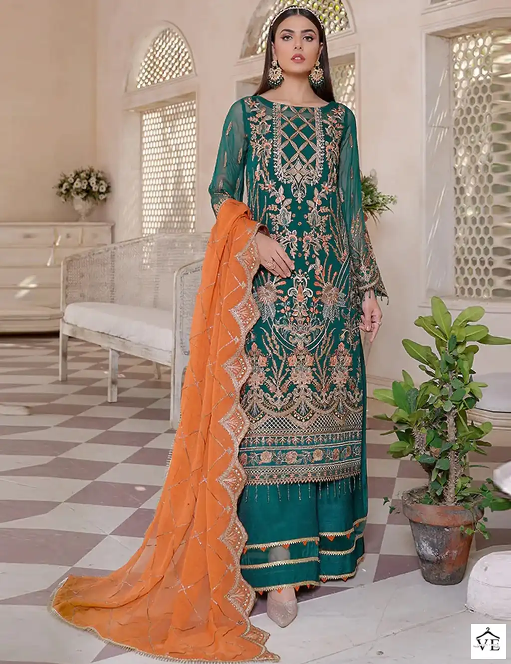 Khas Fashion Affrozh Georgette Wholesale Designer Pakistani Salwar Suit — Wholesale Salwar Suits, Khas wholesale from Surat - Gallery Image 3