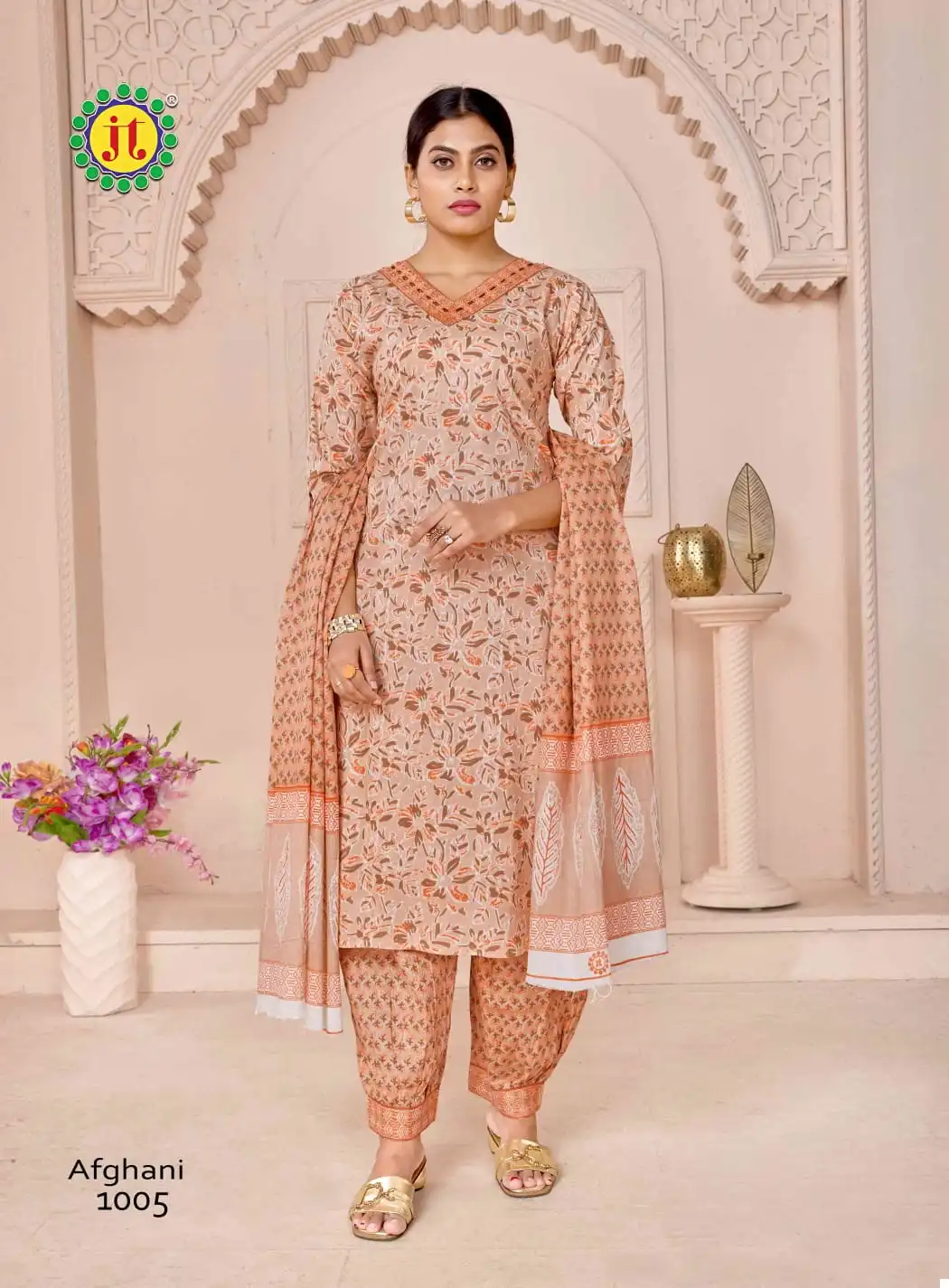 Jt Afghani Lawn Cotton Wholesale Readymade Salwar Suit Catalog — Wholesale Salwar Suits, MPA wholesale from Surat - Gallery Image 8