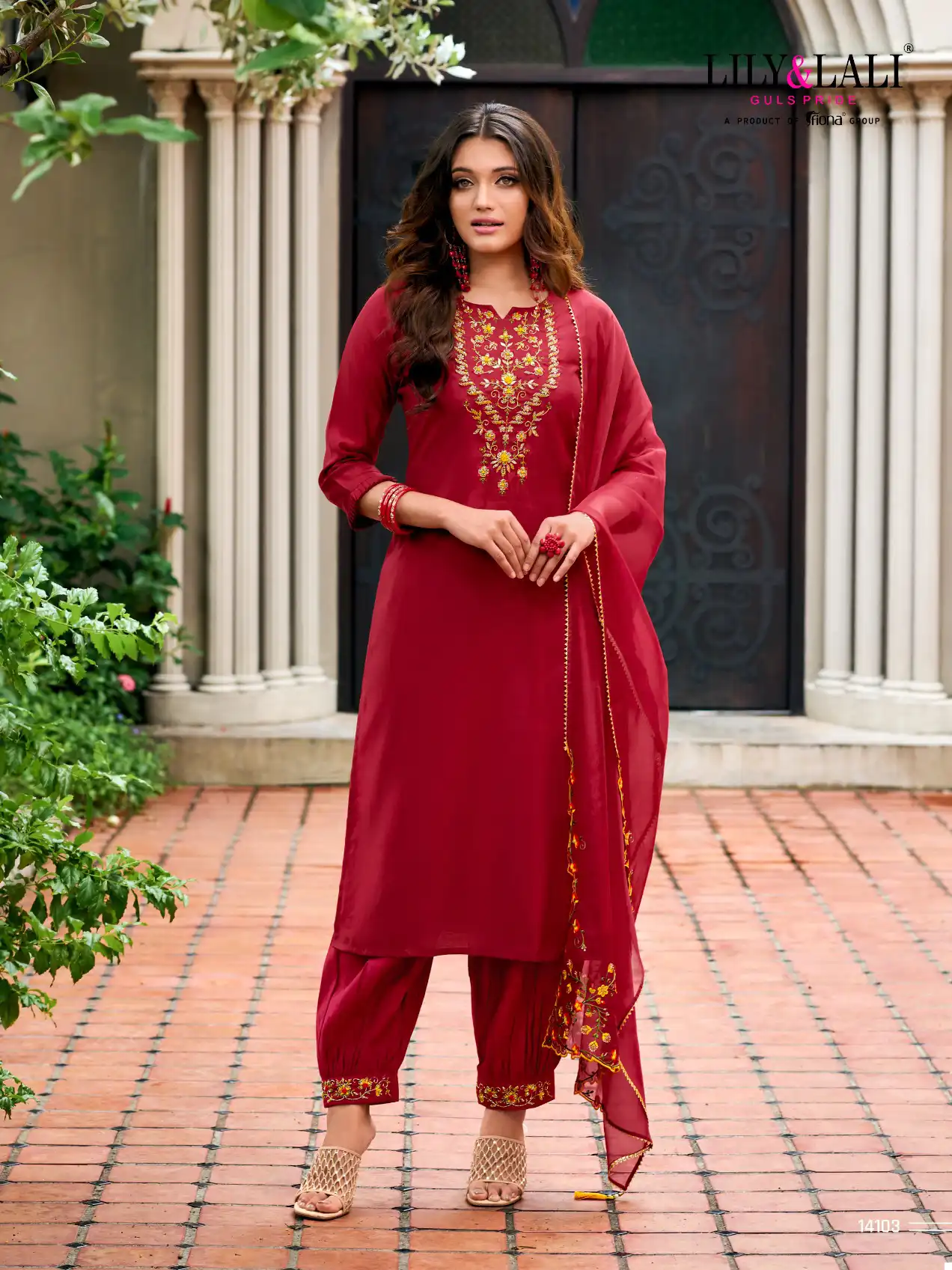 Lily & Lali Afghani Milan Silk Wholesale Readymade Suits Catalog — Wholesale Readymade Suit, Lily & Lali wholesale from Surat - Gallery Image 4