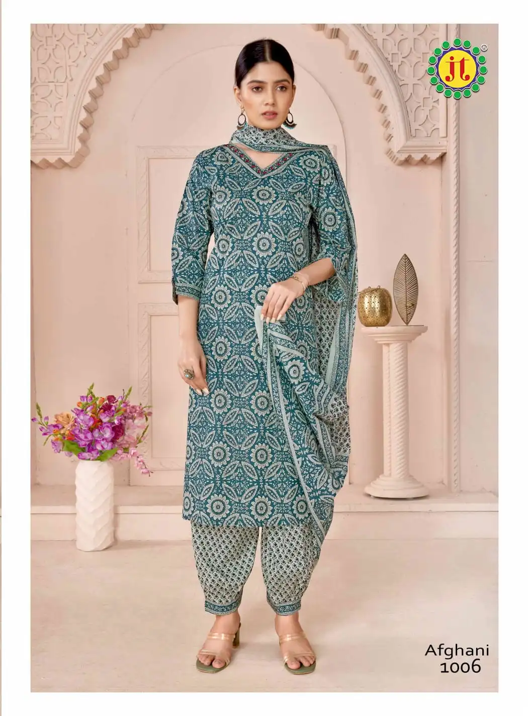 Jt Afghani Lawn Cotton Wholesale Readymade Salwar Suit Catalog — Wholesale Salwar Suits, MPA wholesale from Surat - Gallery Image 5