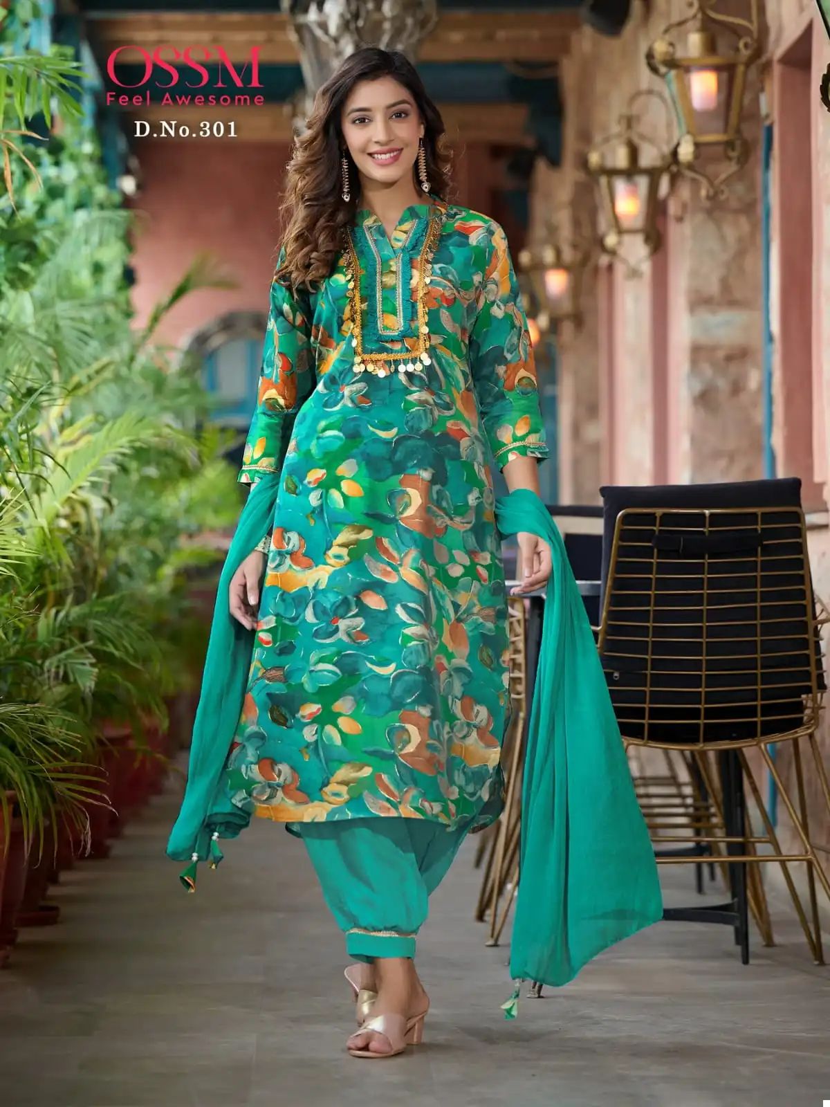 Ossm Afghani Vol 03 Premium Chanderi Modal Wholesale Readymade Suits Catalog — Wholesale Salwar Suits, MPA wholesale from Surat — view 2