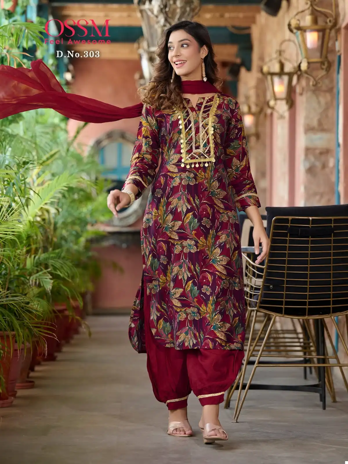 Ossm Afghani Vol 03 Premium Chanderi Modal Wholesale Readymade Suits Catalog — Wholesale Salwar Suits, MPA wholesale from Surat — view 3