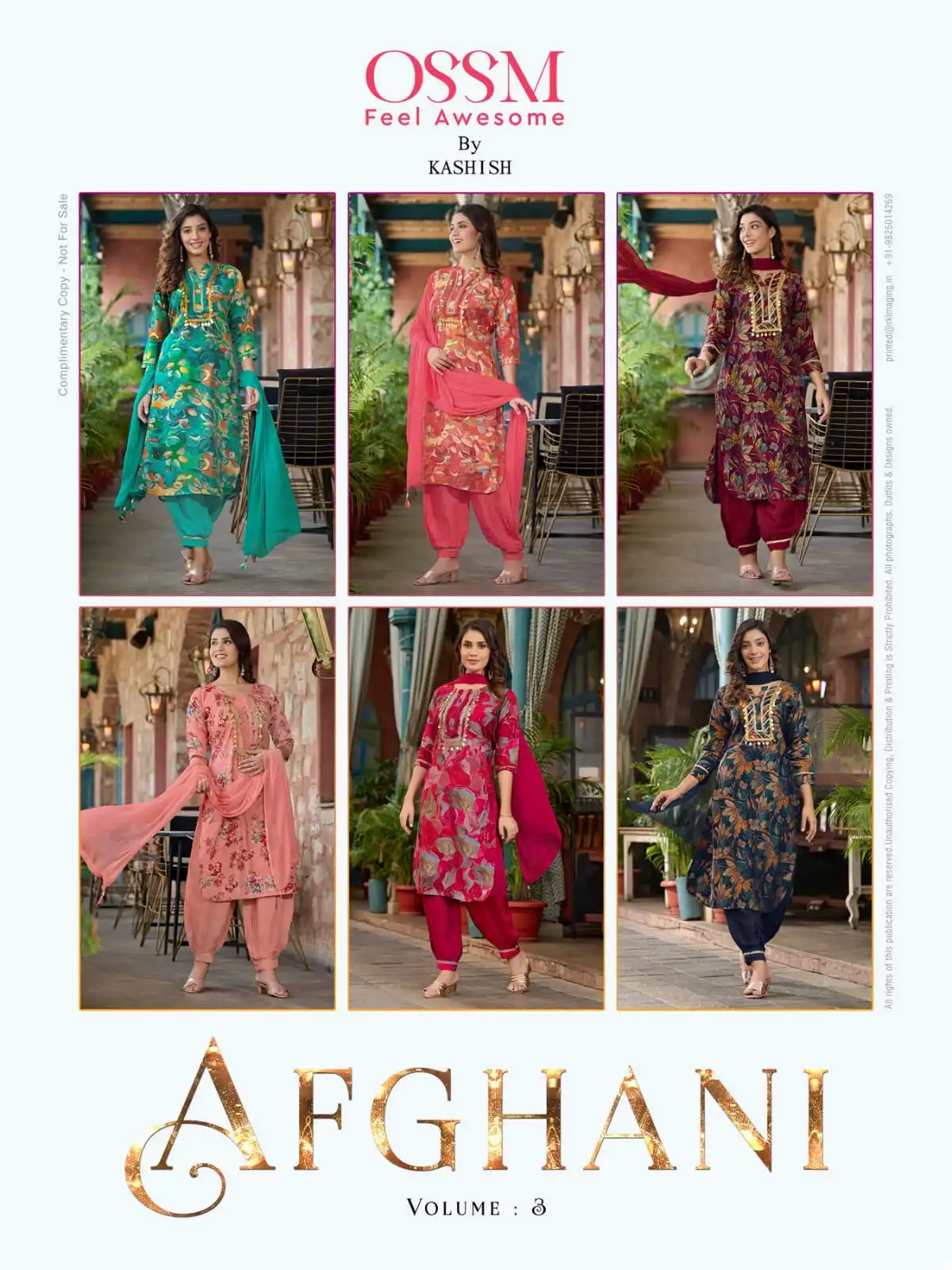 Ossm Afghani Vol 03 Premium Chanderi Modal Wholesale Readymade Suits Catalog — Wholesale Salwar Suits, MPA wholesale from Surat — view 7