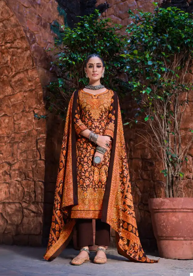Zulfat Designer Aisha Pashmina Wholesale Winter Wear Salwar Suit Catalog — Wholesale Salwar Suits, MPA wholesale from Surat - Gallery Image 9