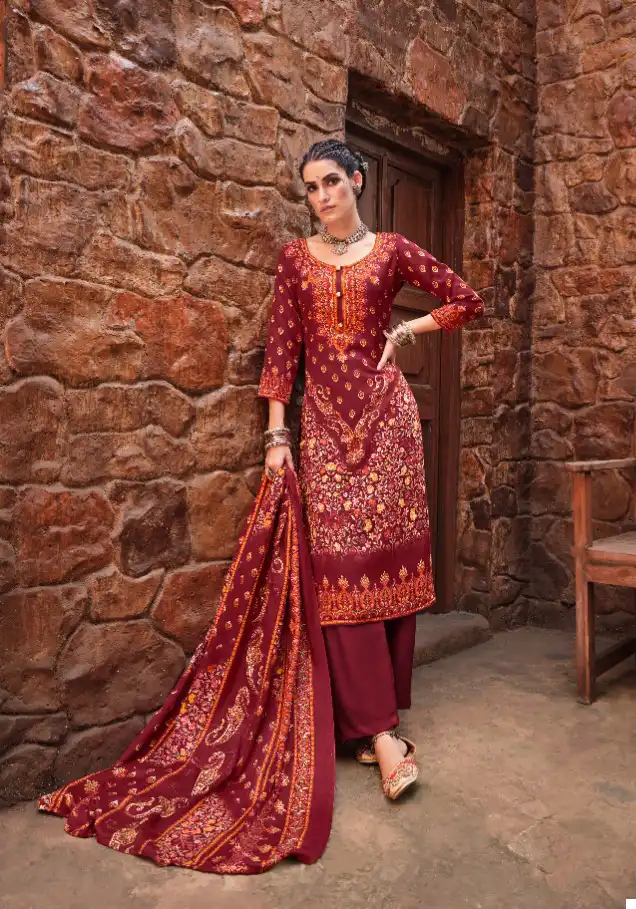 Zulfat Designer Aisha Pashmina Wholesale Winter Wear Salwar Suit Catalog — Wholesale Salwar Suits, MPA wholesale from Surat - Gallery Image 10