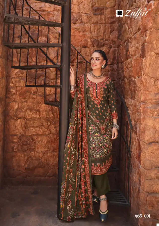 Zulfat Designer Aisha Pashmina Wholesale Winter Wear Salwar Suit Catalog — Wholesale Salwar Suits, MPA wholesale from Surat - Gallery Image 2