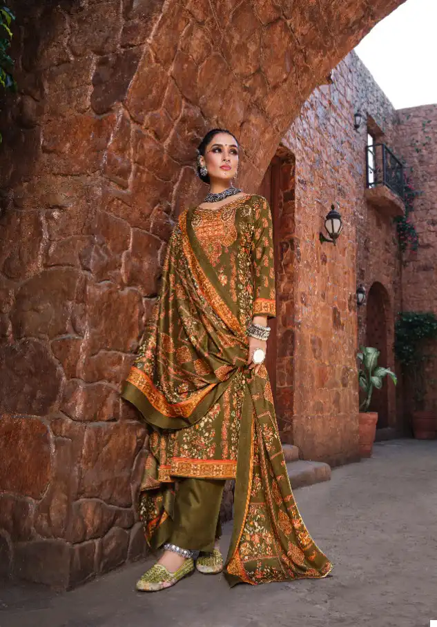 Zulfat Designer Aisha Pashmina Wholesale Winter Wear Salwar Suit Catalog — Wholesale Salwar Suits, MPA wholesale from Surat - Gallery Image 6