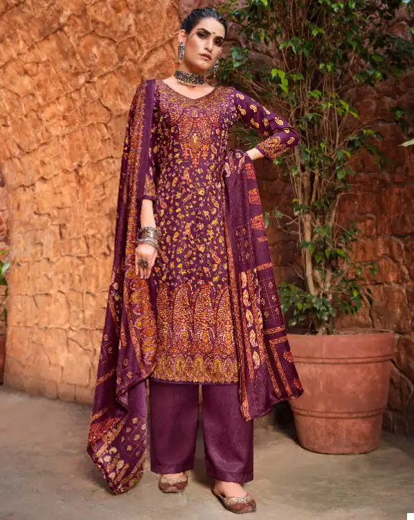 Zulfat Designer Aisha Pashmina Wholesale Winter Wear Salwar Suit Catalog — Wholesale Salwar Suits, MPA wholesale from Surat — view 1