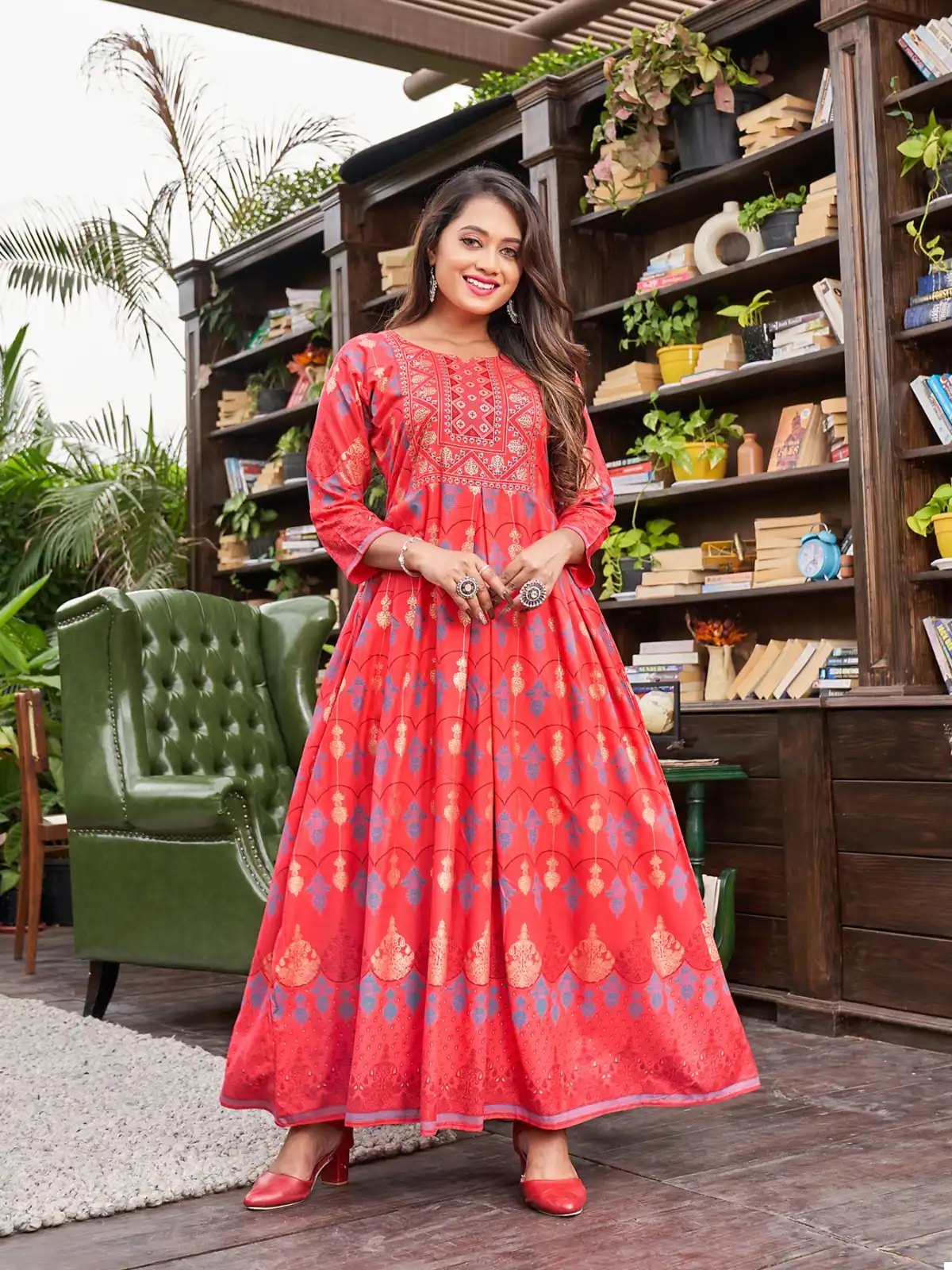 Rangjyot Akansha Vol-1 14 Kg Rayon Wholesale Anarkali Gown Catalog — Wholesale Kurtis, MPA wholesale from Surat - Gallery Image 6