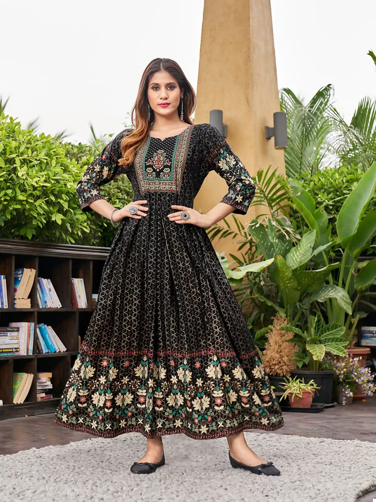 Rangjyot Akansha Vol-1 14 Kg Rayon Wholesale Anarkali Gown Catalog — Wholesale Kurtis, MPA wholesale from Surat - Gallery Image 2