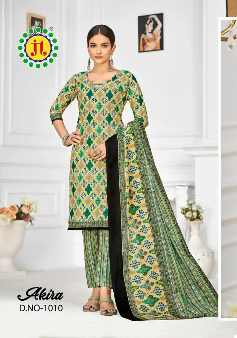 Jt Akira Vol 29 Cotton Wholesale Regular Wear Salwar Suit Catalog — Wholesale Salwar Suits, MPA wholesale from Surat — view 8