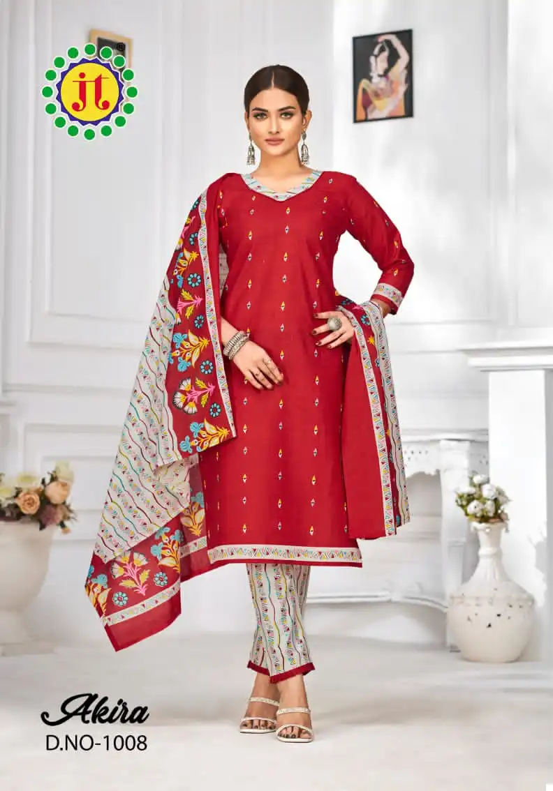 Jt Akira Vol 29 Cotton Wholesale Regular Wear Salwar Suit Catalog — Wholesale Salwar Suits, MPA wholesale from Surat — view 4