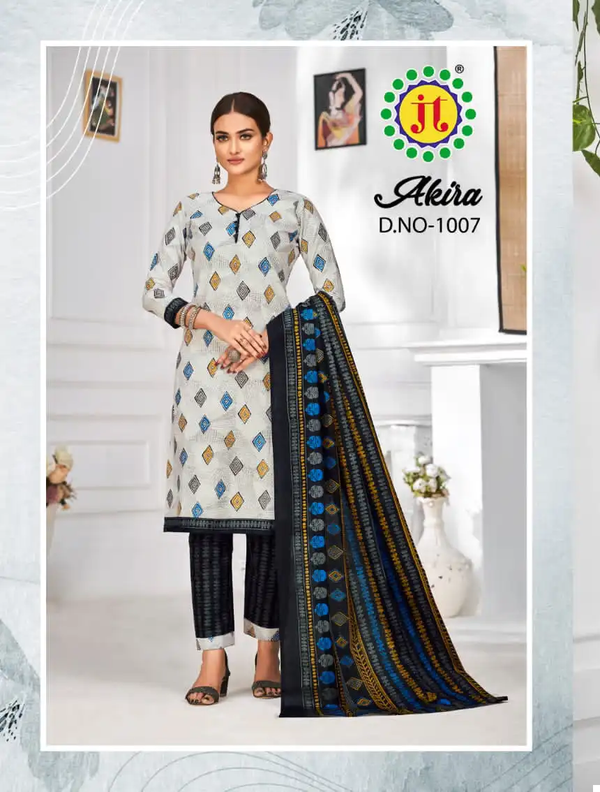 Jt Akira Vol 29 Cotton Wholesale Regular Wear Salwar Suit Catalog — Wholesale Salwar Suits, MPA wholesale from Surat — view 5