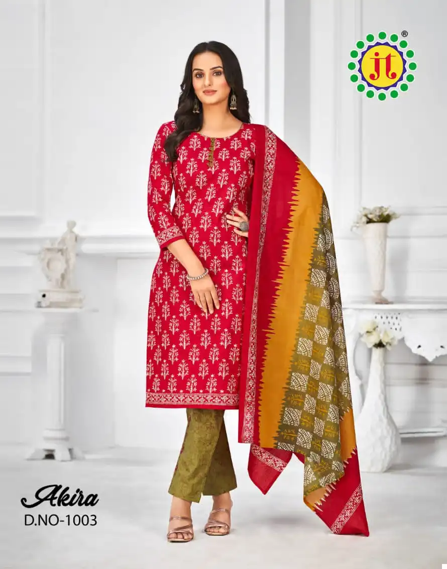 Jt Akira Vol 29 Cotton Wholesale Regular Wear Salwar Suit Catalog — Wholesale Salwar Suits, MPA wholesale from Surat — view 7