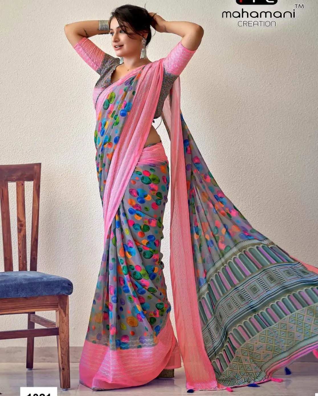 VE Albeli Heavy Weightless Wholesale Sarees — Wholesale Sarees, MPA wholesale from Surat — view 1