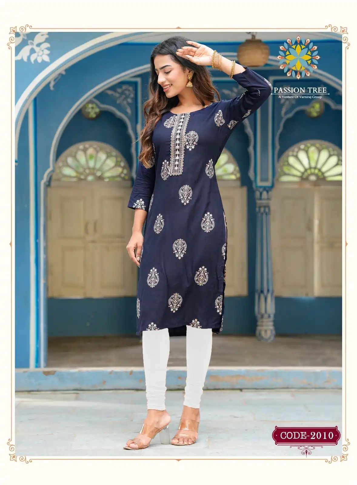 Passion Tree Albeli Vol 2 Rayon Wholesale Straight Kurti Catalog — Wholesale Kurtis, MPA wholesale from Surat - Gallery Image 6