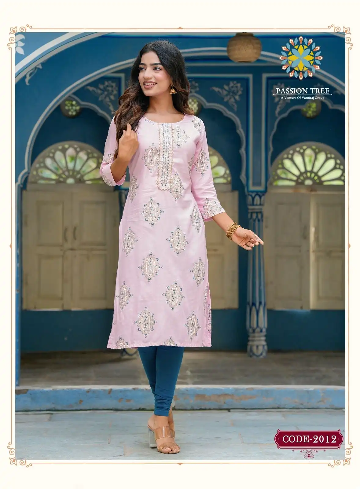 Passion Tree Albeli Vol 2 Rayon Wholesale Straight Kurti Catalog — Wholesale Kurtis, MPA wholesale from Surat - Gallery Image 8