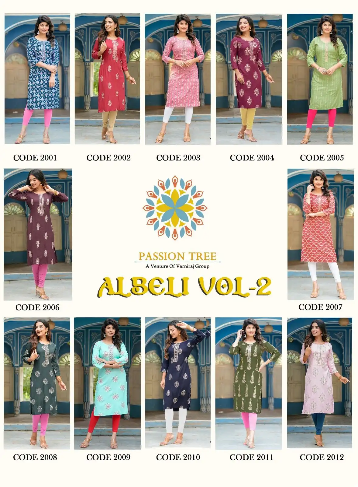 Passion Tree Albeli Vol 2 Rayon Wholesale Straight Kurti Catalog — Wholesale Kurtis, MPA wholesale from Surat — view 13