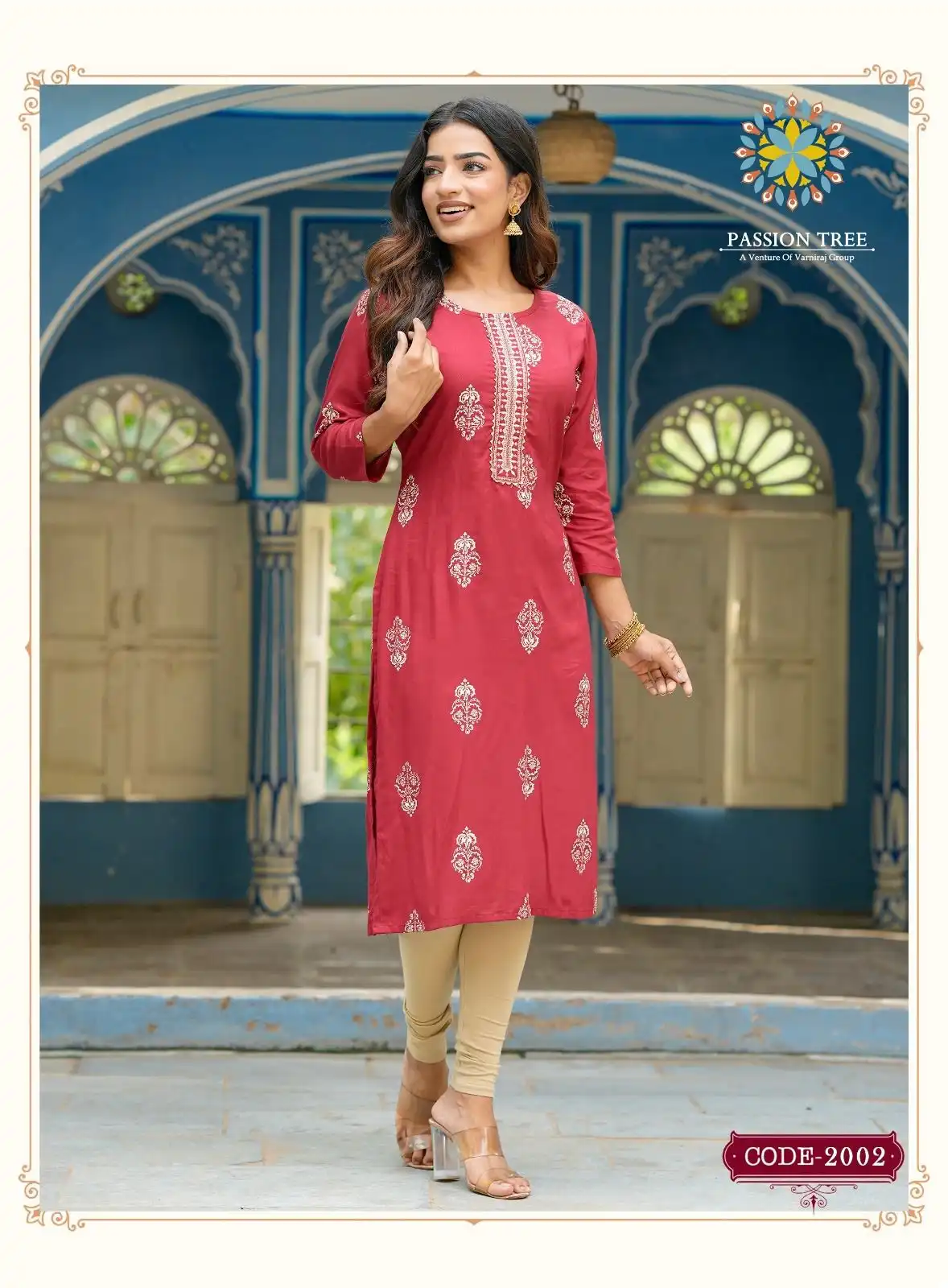 Passion Tree Albeli Vol 2 Rayon Wholesale Straight Kurti Catalog — Wholesale Kurtis, MPA wholesale from Surat - Gallery Image 9