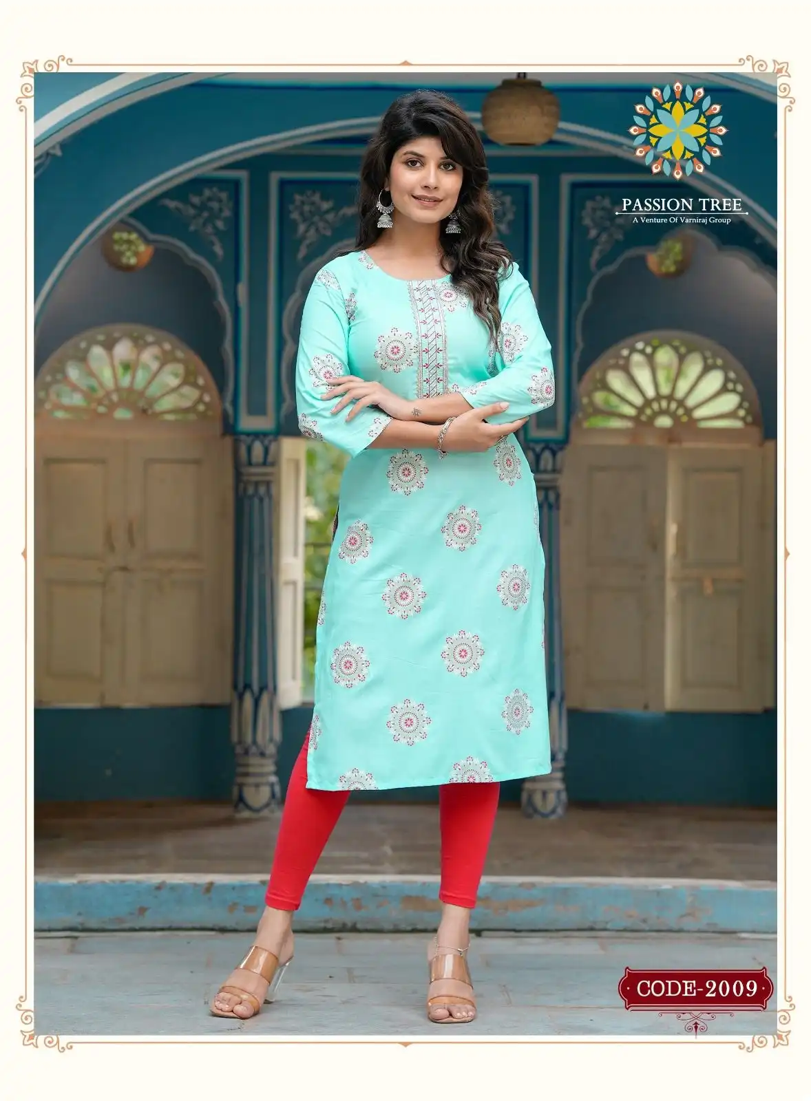 Passion Tree Albeli Vol 2 Rayon Wholesale Straight Kurti Catalog — Wholesale Kurtis, MPA wholesale from Surat - Gallery Image 3