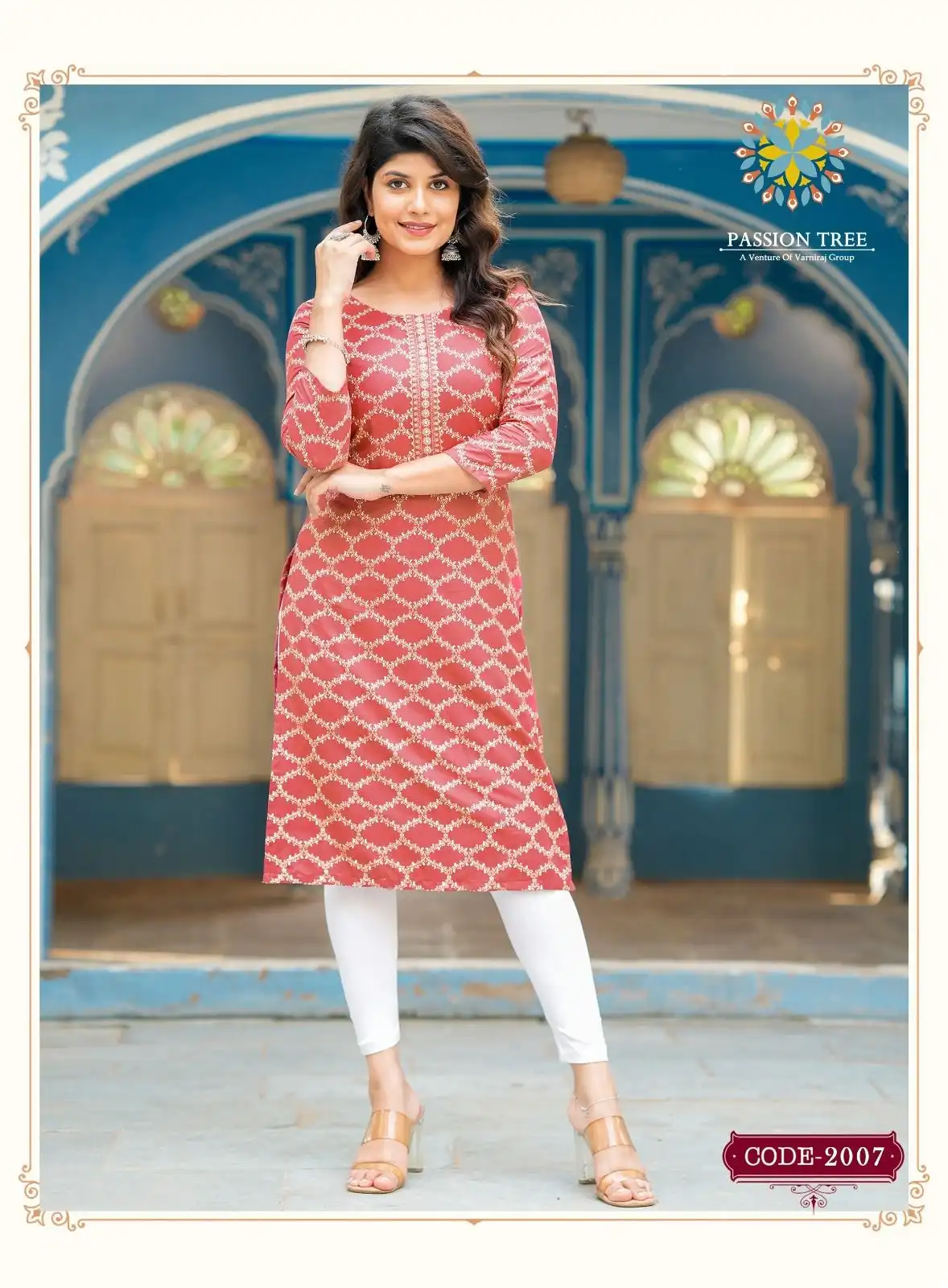 Passion Tree Albeli Vol 2 Rayon Wholesale Straight Kurti Catalog — Wholesale Kurtis, MPA wholesale from Surat - Gallery Image 5
