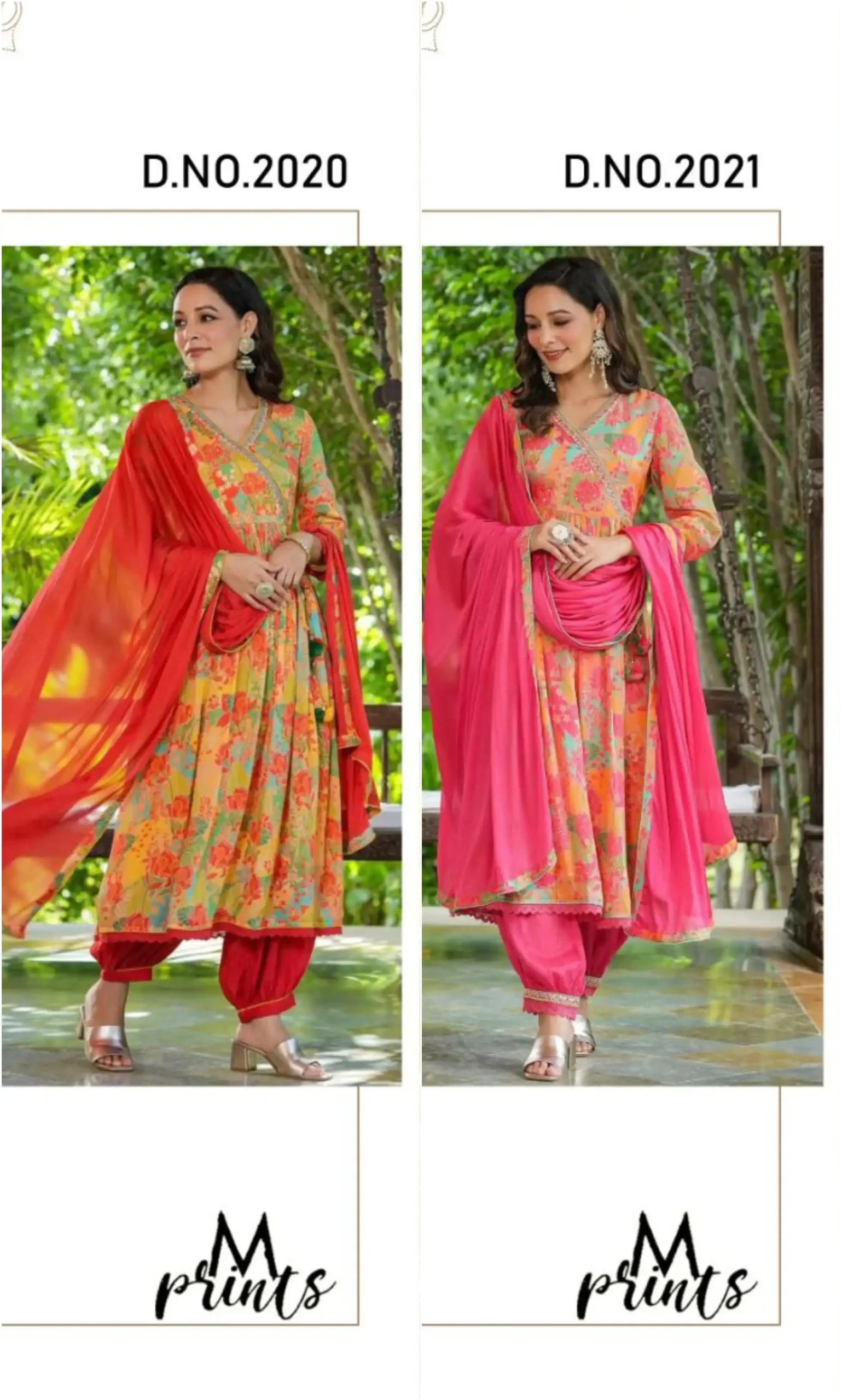 M Prints Alia Cut Collection Chinon Wholesale Designer Readymade Salwar Suit Catalog — Wholesale Salwar Suits, MPA wholesale from Surat — view 5
